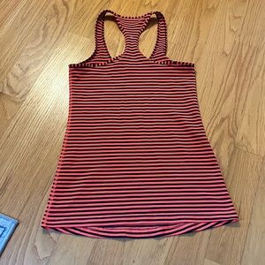 Lululemon cool Racerback striped tank top classic stripe light flare inkwell XXS